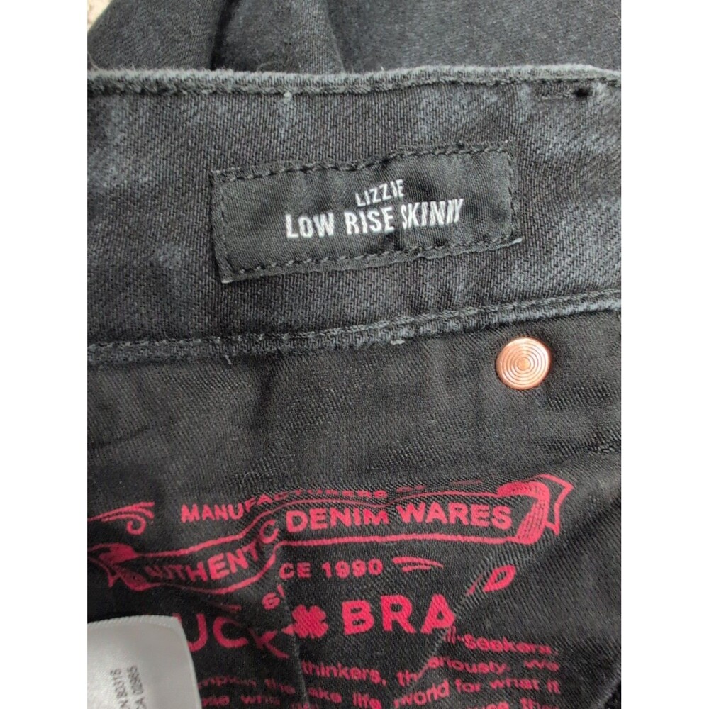 Lucky Brand Lizzie Low Rise Skinny Jeans Women's 4/27 R Black Stretch Slimming - Picture 8 of 12